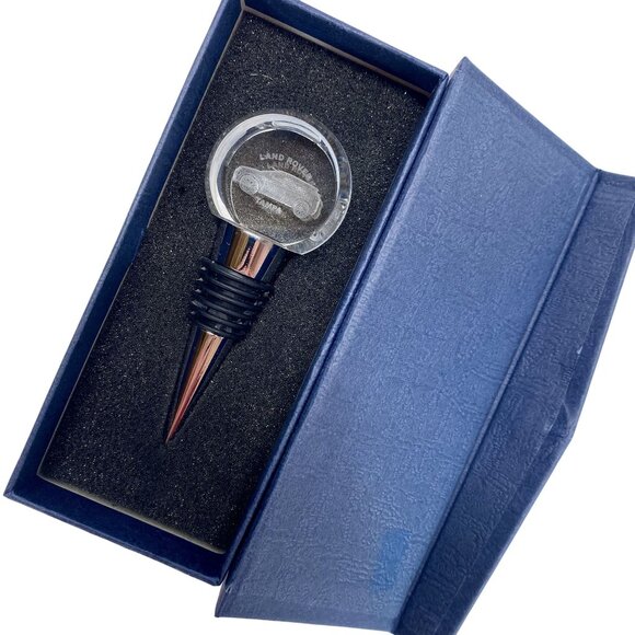 Land Rover Tampa Crystal Engraved Wine Bottle Stopper In Gift Box - Picture 4 of 4